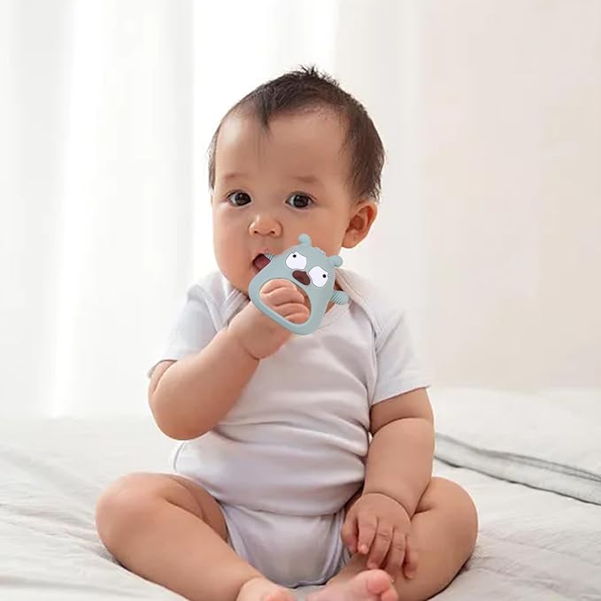 Teething Toys for Babies 0-6-12 Months, Baby Teether Never Drop Baby Teether for Teething Relief