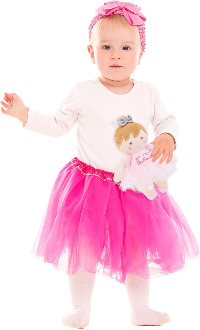 9" Soft Ballerina Baby Doll Freya - Adorable My First Baby Doll for Infants