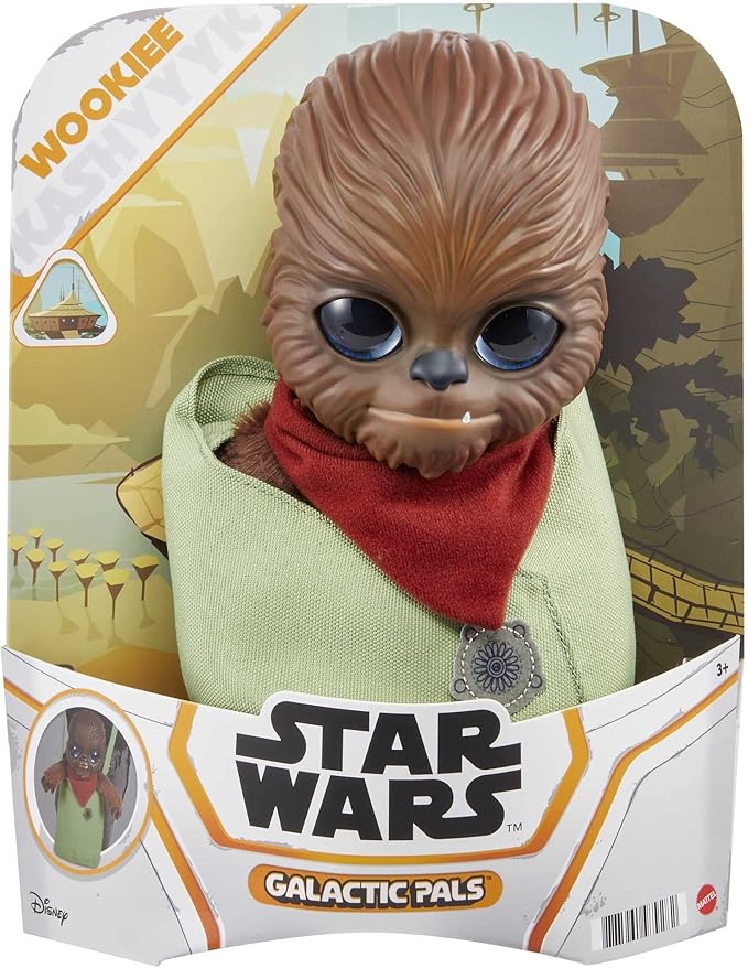 Star Wars Galactic Pals Plush 11-Inch Toy, Wookiee Soft Doll