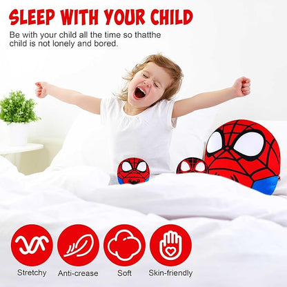 Hevano 3 in 1 Spider Plush Pillow, Super Soft Stuffed Animal Toys for Kids Adults 2 Babies