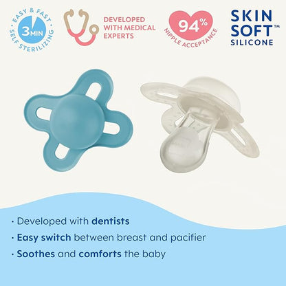 MAM Original Start Matte Newborn Baby Pacifier, Best Pacifier for Breastfed Babies 0-3 Months 4)