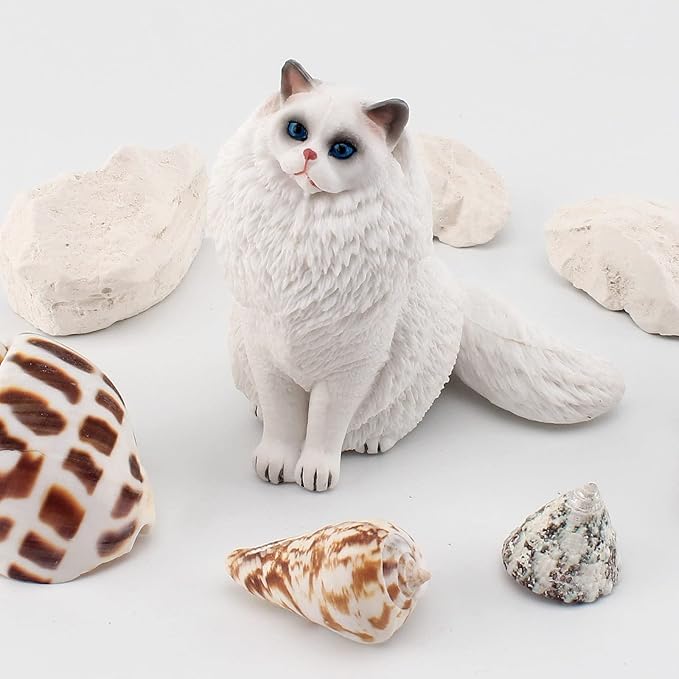 Ragdoll Cat Figurine Big Cat Animal Action Figure Cat Toy