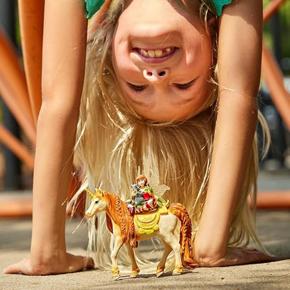 Schleich Bayala Fairy Marween Doll with Glitter Unicorn Figurine 3pc. Playset - Featuring Magical Marween and Unicorn Figure for Fun and Imaginative Play for Boys and Girls, Gift for Kids Ages 5+