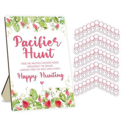 Baby Pacifier Hunt Game, Baby Shower Games Set 50 Mini