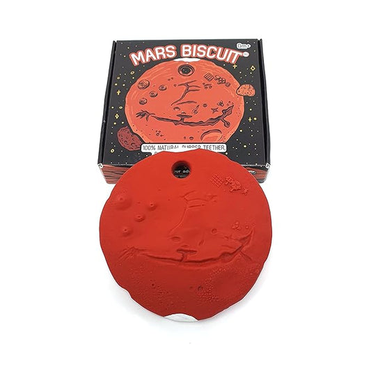 Mars Biscuit Natural Rubber Baby Toy for Teething, Bath time