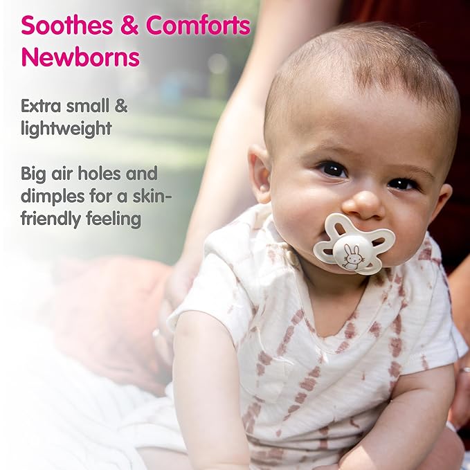 MAM Start Newborn Girl Pacifiers, Best for Breastfed Babies 3 Count