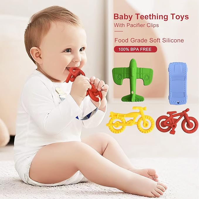 Teething Toys for Babies 6-12 Months 12-18 Months, Baby Teething Toys (6 Pack)