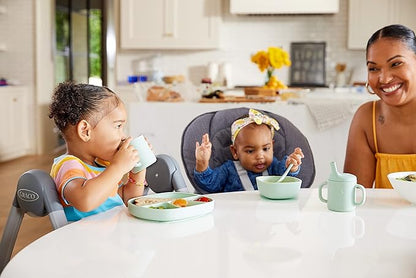 NUK Silicone Baby Spoons, Durable Silicone Material, Easy to Hold & Feed, Dishwasher-Safe, BPA-Free, Pack of 3