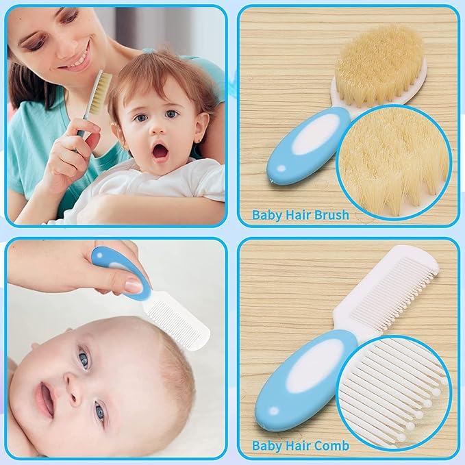 Baby Healthcare and Grooming Kit for Newborn Kids, 31PCS Upgraded Safety Baby Care Kit, Newborn Nursery Health Care Set, Baby Electric Nail Filer Kit, Infant Baby Care Products