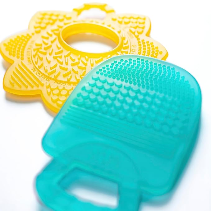 Bright Starts Sunny Soothers 2pk Multi-Textured Bpa Free Baby Teethers 3 Months+