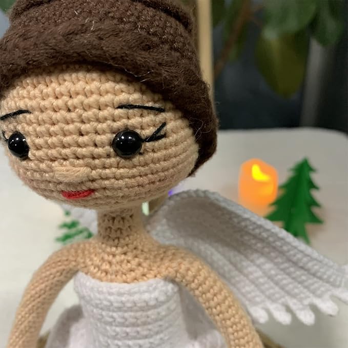 Natural Fiber Crochet Doll,Cute and Cuddly Handmade Plush Toy