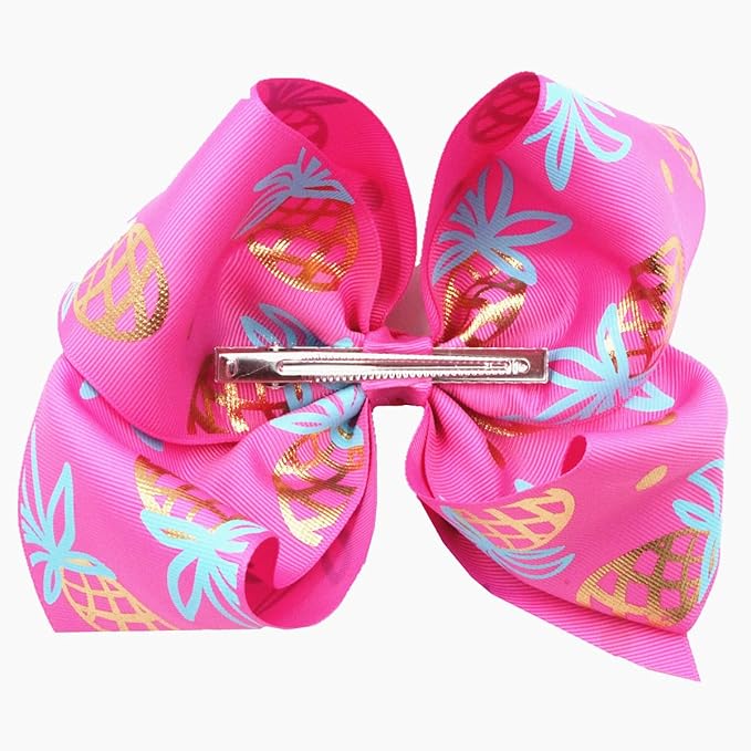 Baby Girls Pineapple Bow Headband Pineapple Hair Clips Pin Pineapple BBG43 (Bow-B1)