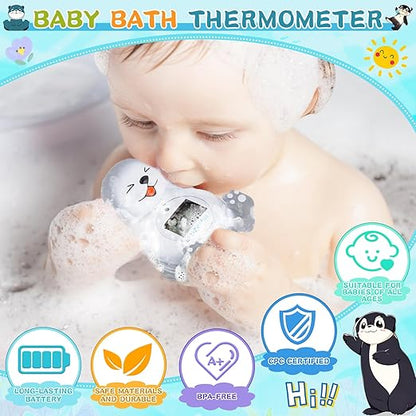 Baby Bath Thermometer, Newborn Bath and Room Temperature Thermometer Safety Floating Toy