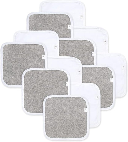 Burt's Bees Baby Infant Washcloths, 100% Organic Cotton 12 Pack