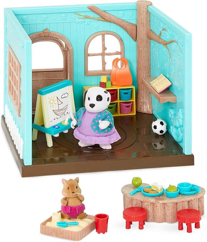 Li'l Woodzeez – Nursery Playset with 2 Posable Doll Figures & 1 Storybook 3 Years