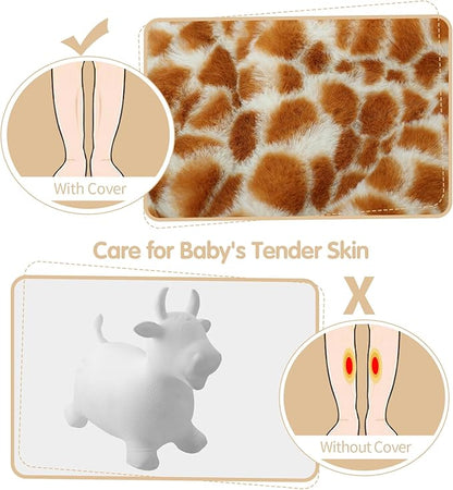 INPANY Bouncy Giraffe Hopping Toys for 1 2 Year Old Girl Birthday Gifts, Toddler Plush Hopper 3 4