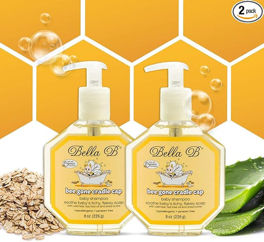 Bella B Bee Gone Cradle Cap Baby Shampoo (2-Pack), Treatment
