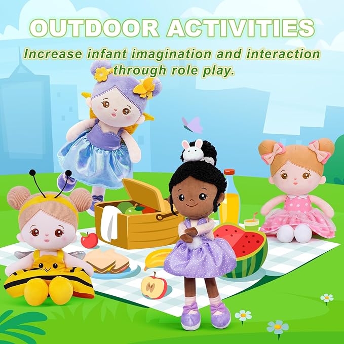 OUOZZZ 13" Soft Baby Doll Gift- Fairy Dolls My First 1 Year