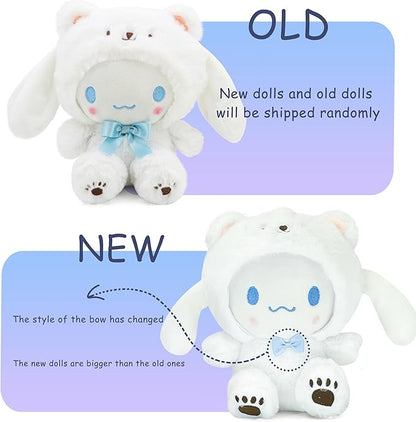 Kawaii Cartoon White Bear Cross-Dressing Series Plush,Soft Plush Doll Cute Soft Toys 7.8in)