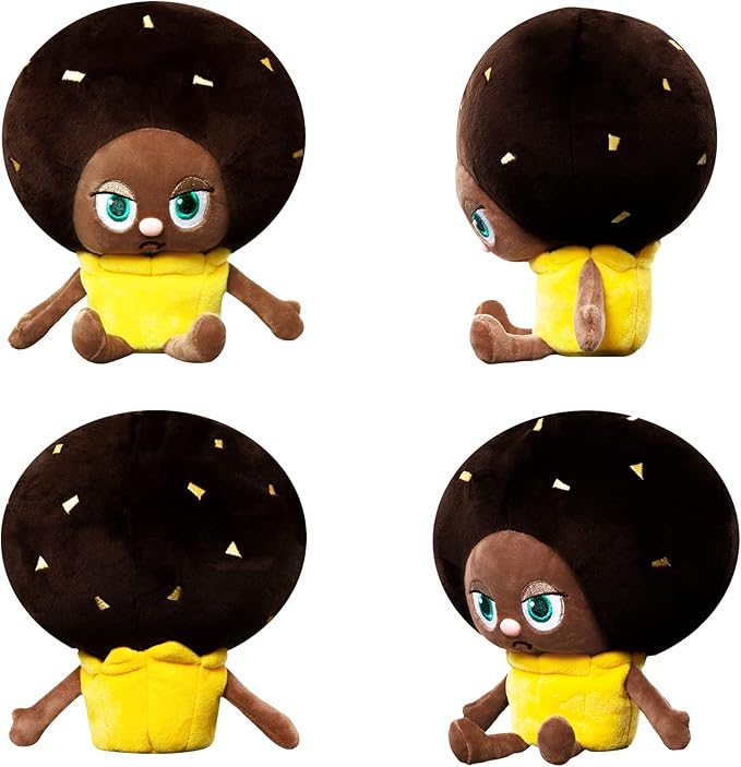 Bread Barbershop CHOCO Plush Doll, Soft Food Stuffed Animals 10"
