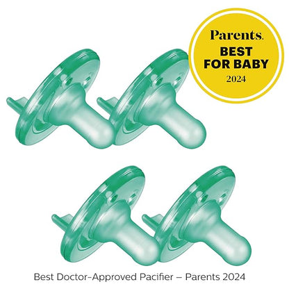 Philips AVENT Soothie Pacifier, 0-3 Months 4 Pack, SCF190/41