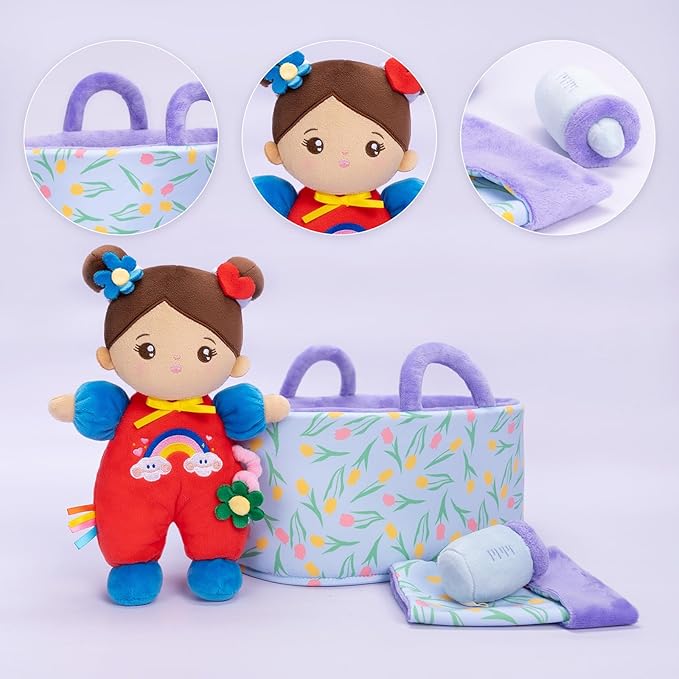 OUOZZZ 10" Soft Baby Doll Gift Set - First Baby