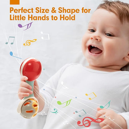 Baby Toys 0-6 Months - Baby Rattles Toys Set Infant 0-6-12 Months 0-3-6-12-18 Months