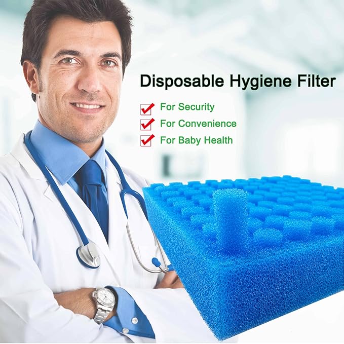 100pcs Baby Nasal Aspirator Hygiene Filters, Replacement for NoseFrida Nasal Aspirator Filters