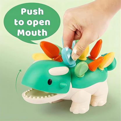 Hirger Montessori Toys for Baby 1 2 3 4 Year Old: Fine Motor Dinosaur Toys for Kids 2-4|Toddler Learning Educational Toys for Birthday Gift Age 1-2 12-18 Months