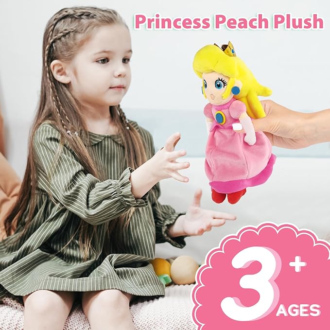 Princess Peach Plush Toy Princess Peach Doll Collection Mario Plush 11 Inch