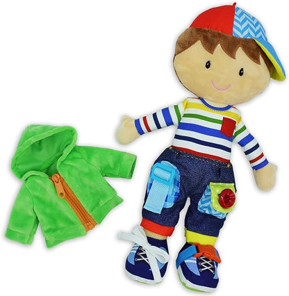 June Garden 15.5" Dressy Friends Terry - Educational Stuffed Plush Doll for Kids and Toddlers 2 Years and Up