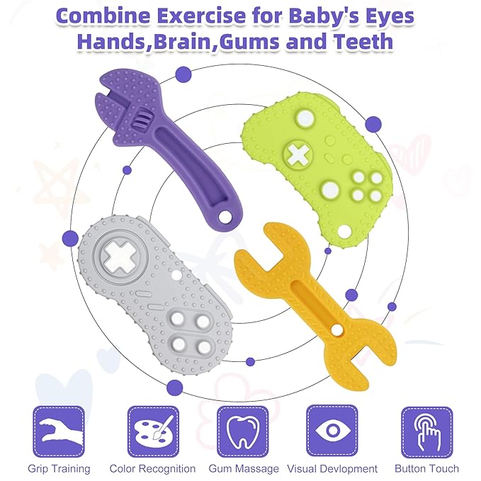 Chuya Baby Teething Teether Toys for Infant Toddlers Relief of
