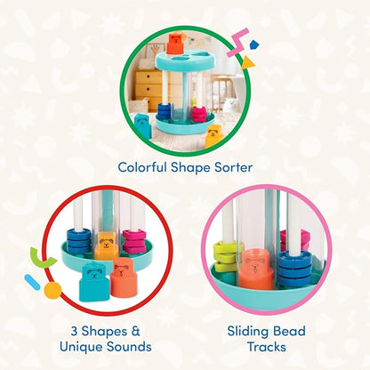 Battat – Shape Sorter 3 Shapes 18 Months