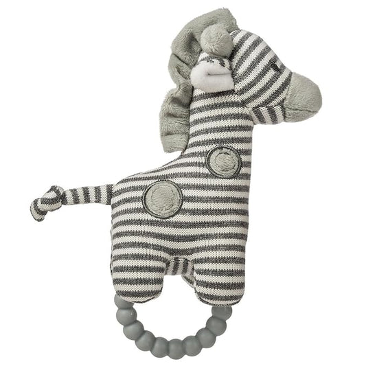 Mary Meyer Soft Baby Rattle with Soothing Teether Ring, 6-Inches