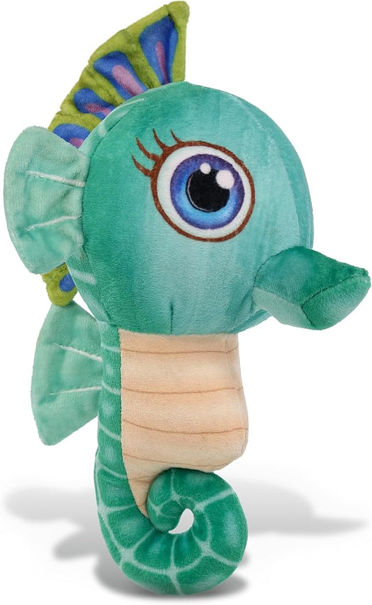 DolliBu Green Seahorse Plush Buddies Stuffed Animal, Cute Realistic Stuffed Animals for Girls 8.5 Inches