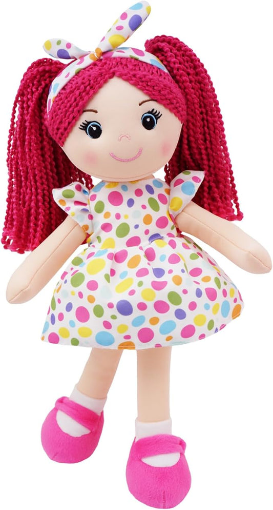 June Garden 18" Snuggle Cuties Sophie - Soft Cuddly Plush Doll Gift for Girls