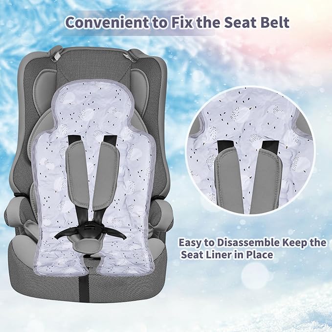 Gel Car Seat Cooler Pad Summer Universal Baby Stroller Ice Cushion Cooler Mat Cooling Seat Liner for Babies Multifunctional Baby Baby Cushion Chair (Pumpkin)