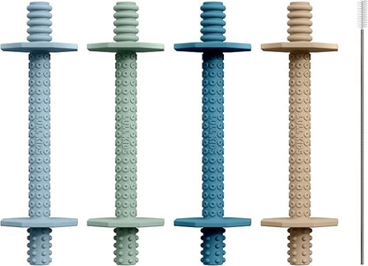 Hollow Teething Tubes - Baby Teething Toys for Babies 6+ Months, Teething Toys for Babies 6-12 Months