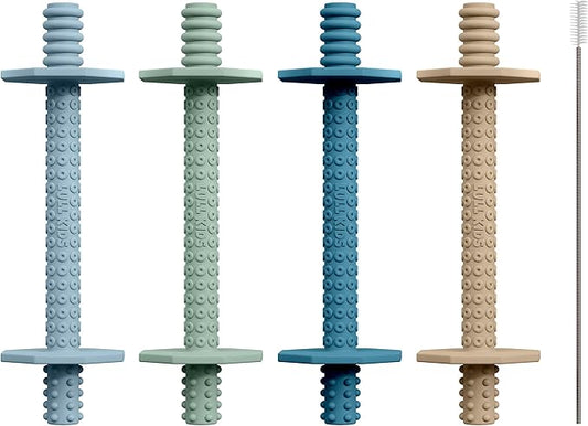 Hollow Teething Tubes - Baby Teething Toys for Babies 6+ Months, Teething Toys for Babies 6-12 Months