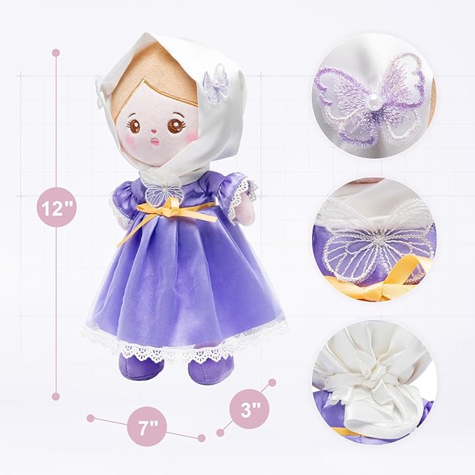 OUOZZZ 12" Soft Baby Doll for Girls - First Baby