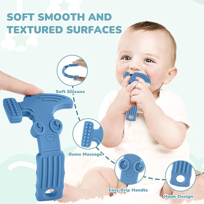 TYRY.HU Baby Teething Toys for Babies, Baby Teether Toys 4 Packs