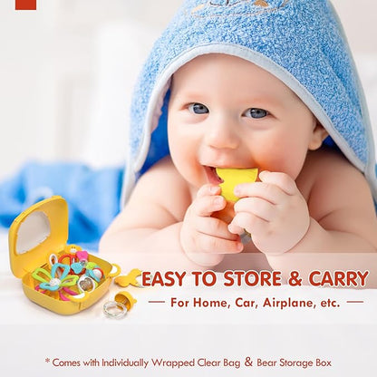 Baby Toys - 9pcs Silicone Baby Teething Toys Teethers, Rattles for Babies 0-6 Months 0-3-6-12 Months