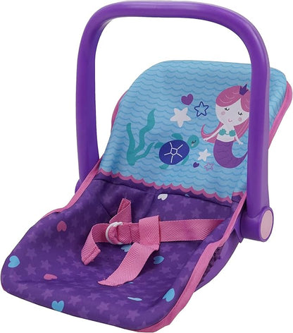Crew Mermaid 21 Piece Set: Doll Stroll n Play & Care Set - includes Stroller, Car Seat 15 Piece 3+ (T818028)