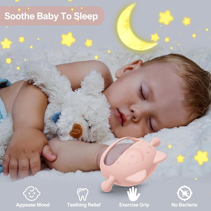 Silicone Teething Toys for Babies 0-6 Months 0-6 Months