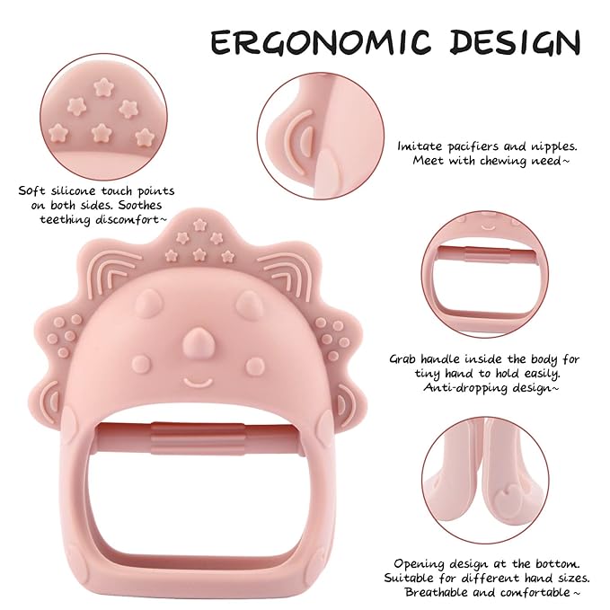 Baby Teethers 3-6 Months, BPA Free Baby Chewing Toys