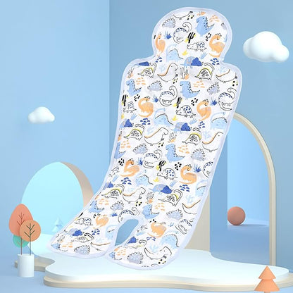 Gel Car Seat Cooler Pad, Summer Soft Breathable Cooling Pad Ice Cushion for Babies, Washable Summer Cooler Mat for Stoller, High Chair, Safety Seat