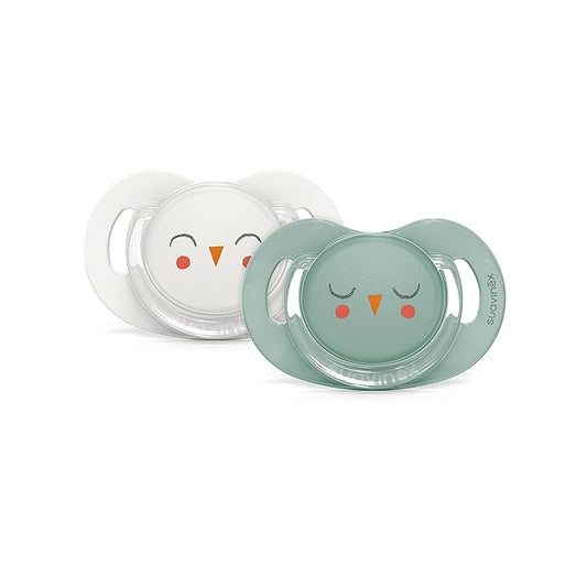 Suavinex Bonhomia SX PRO Physiological Pacifier, Supports Breastfeeding Babies 6-18 Months, 2 Pack
