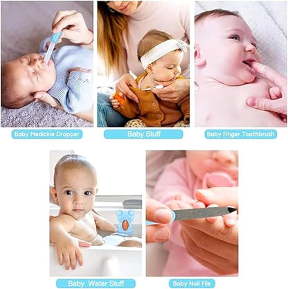 Baby Healthcare and Grooming Kit, Portable Baby Safety Care Set, Baby Essentials kit for Newborn (Blue 13 in 1)