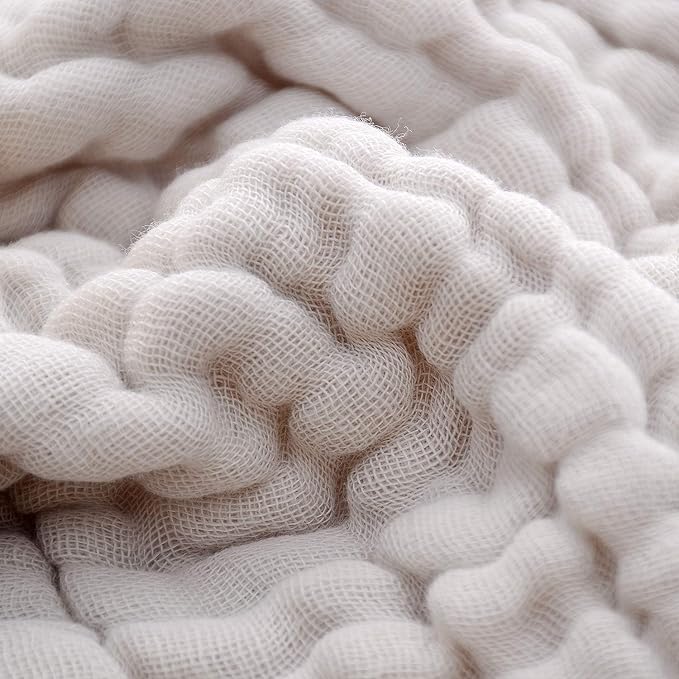 MUKIN Baby Washcloths - Natural Cotton Baby Wipes 10 Pack 12x12 inches