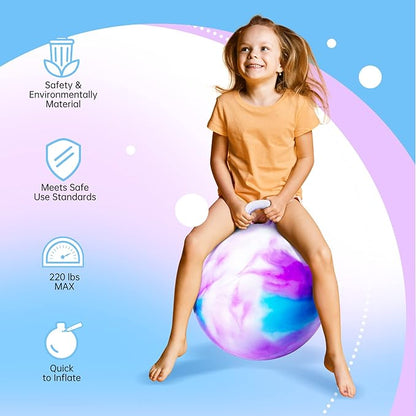 Hopper Ball, Hopping Toys for Kids 20 inch 5-12, Inflatable